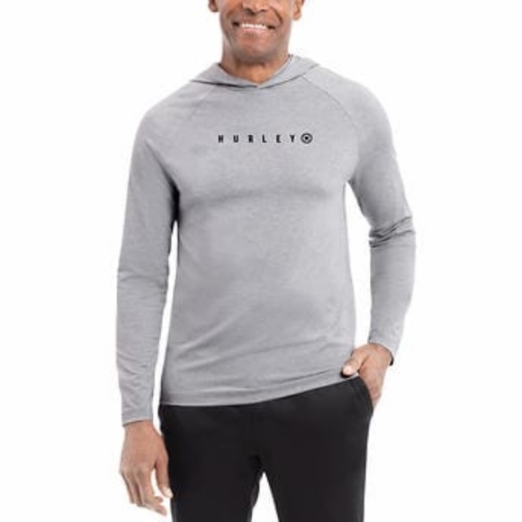 Hurley Other - New Hurley Men’s Lightweight Performance Hoodie - Grey/Medium